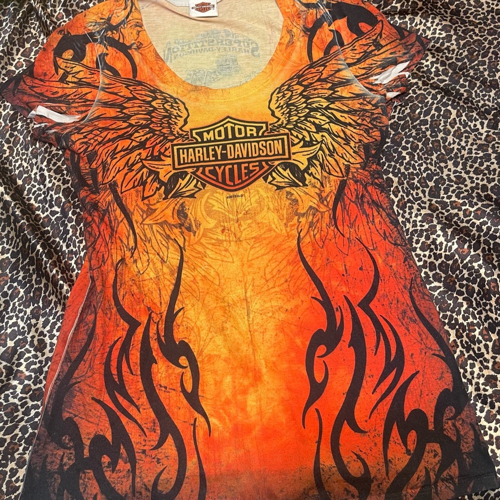 Harley-Davidson Angel Wing Graphic Short Sleeve Tee